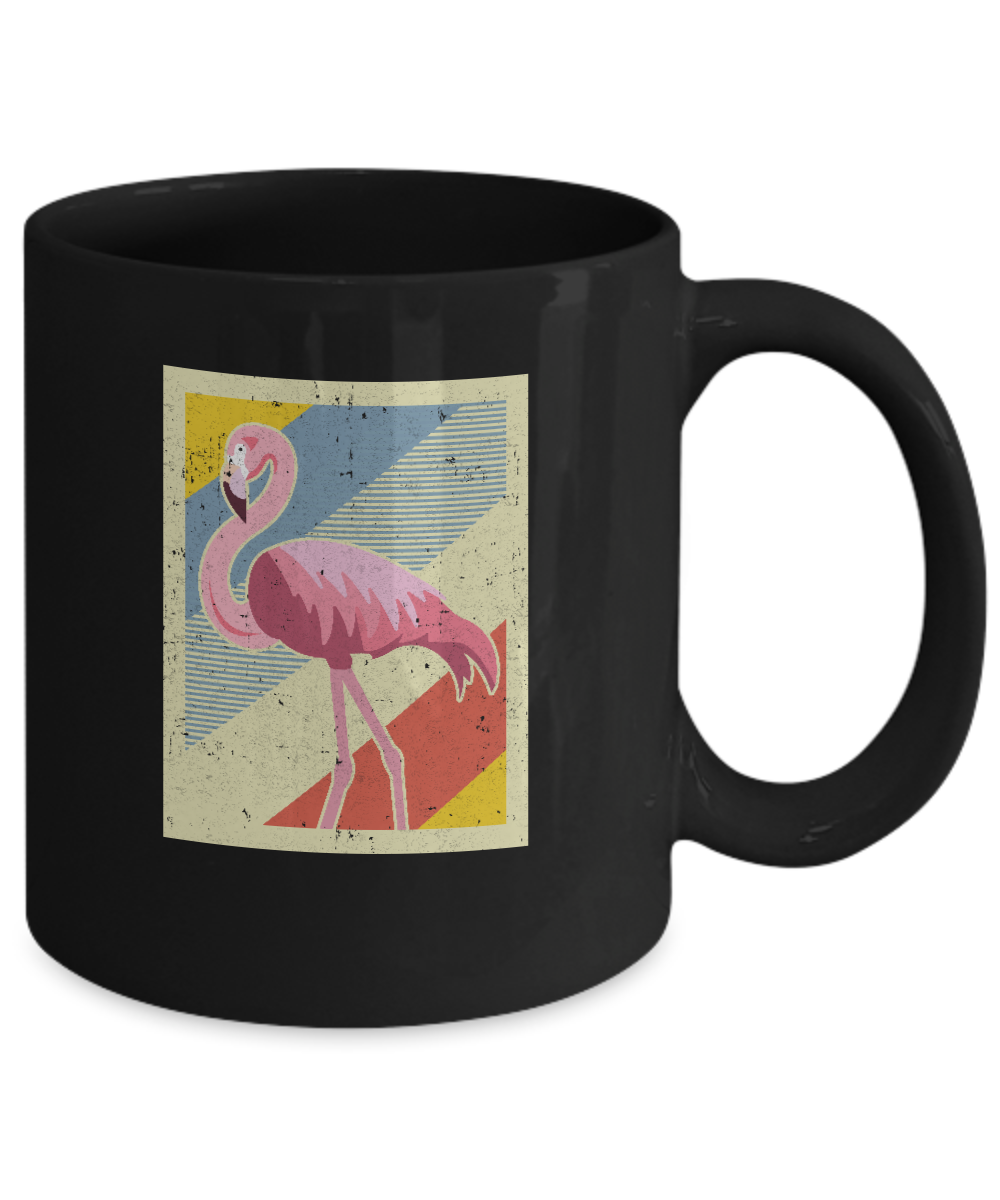 Distressed Vintage Flamingo Style Mug Coffee Mug | Teecentury.com
