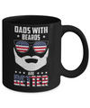 Dads With Beards Are Better American Flag Fathers Day Mug Coffee Mug | Teecentury.com