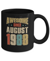 Vintage Retro Awesome Since August 1988 34th Birthday Mug Coffee Mug | Teecentury.com