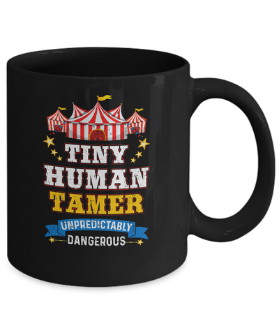 Tiny Human Tamer Circus Party Carnival Gymnast Distressed Mug Coffee Mug | Teecentury.com