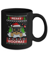 Yorkie Merry Woofmas Ugly Christmas Sweater Mug Coffee Mug | Teecentury.com