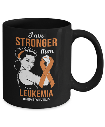 I Am Stronger Than Leukemia Awareness Support Mug Coffee Mug | Teecentury.com