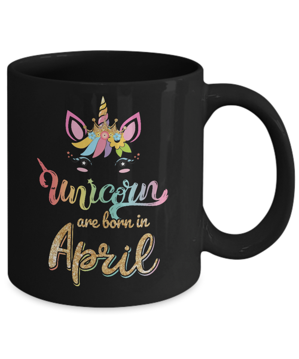 Cute Unicorns Are Born In April Birthday Gift Mug Coffee Mug | Teecentury.com
