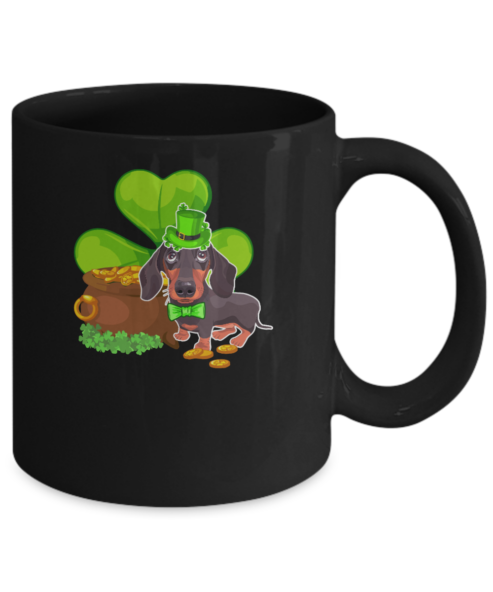 Dachshund St Patrick's Day Irish Dog Lover Funny Gifts Mug Coffee Mug | Teecentury.com
