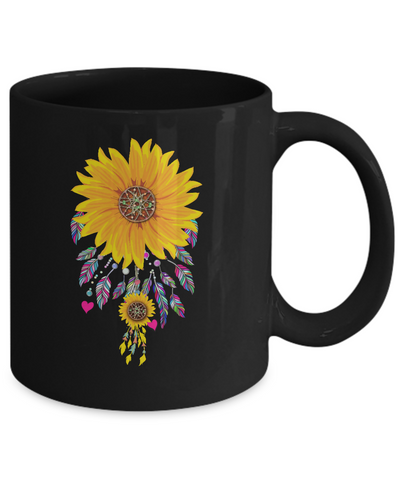 Native Dream Catcher Sunflower Mug Coffee Mug | Teecentury.com