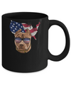 Funny Patriot Pit bull Dog 4Th Of July American Flag Mug Coffee Mug | Teecentury.com
