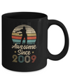 Vintage Flossing Awesome Since 2009 13th Birthday Gift Mug Coffee Mug | Teecentury.com