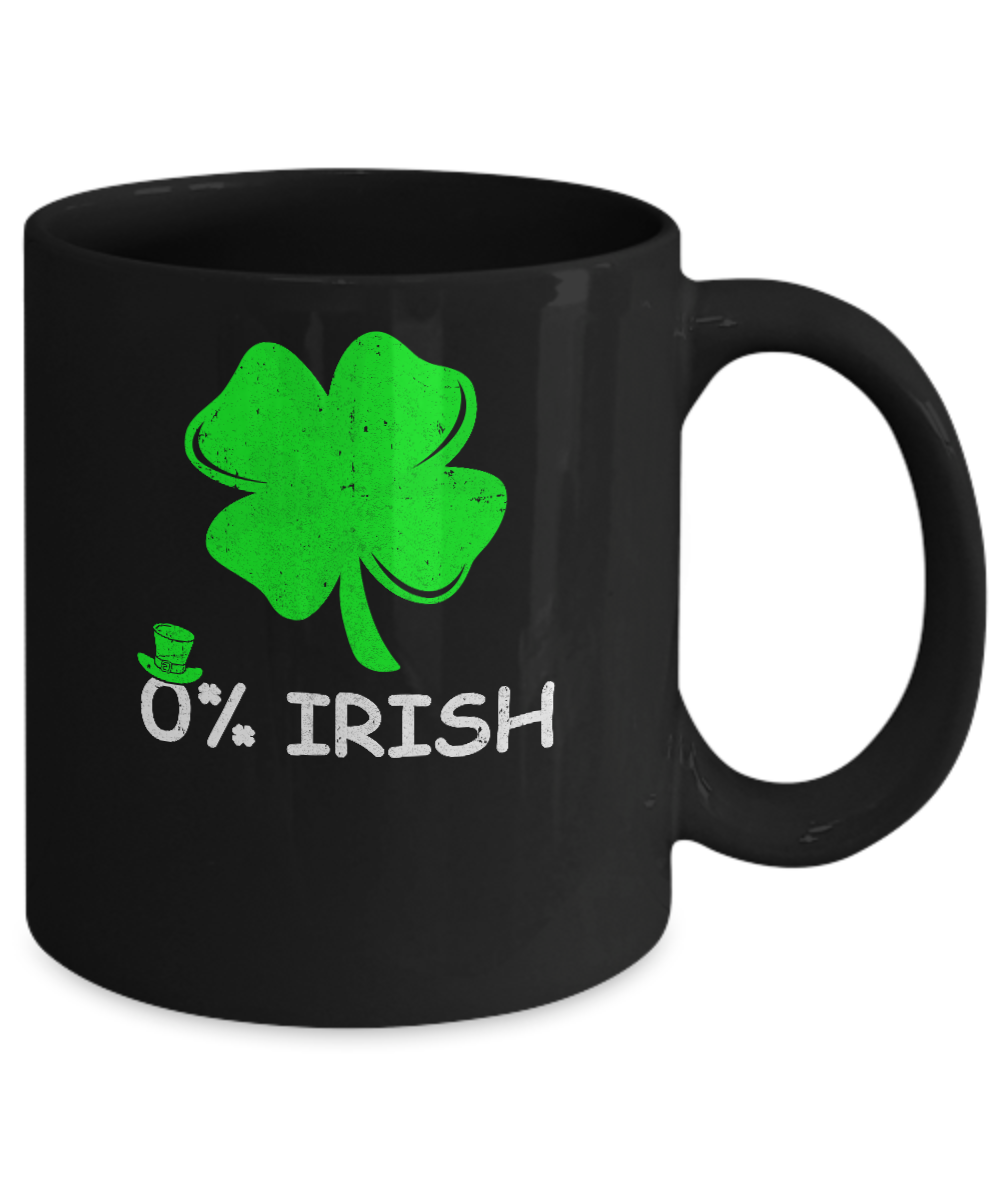 0% Irish Vintage St Patrick's Day Mug Coffee Mug | Teecentury.com