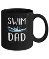 Swim Dad Funny Swimming Fathers Day Gift Mug Coffee Mug | Teecentury.com