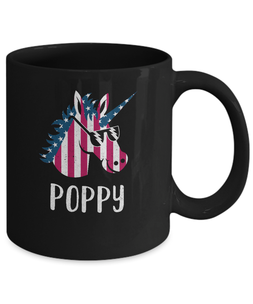Patriotic Poppy Unicorn Americorn 4Th Of July Mug Coffee Mug | Teecentury.com