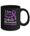 Cystic Fibrosis Awareness Support Purple Girlfriend Boyfriend Mug Coffee Mug | Teecentury.com