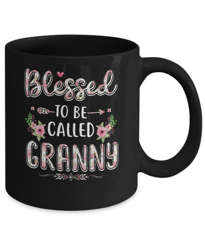Funny Grandma Gifts Blessed To Be Called Granny Mug Coffee Mug | Teecentury.com