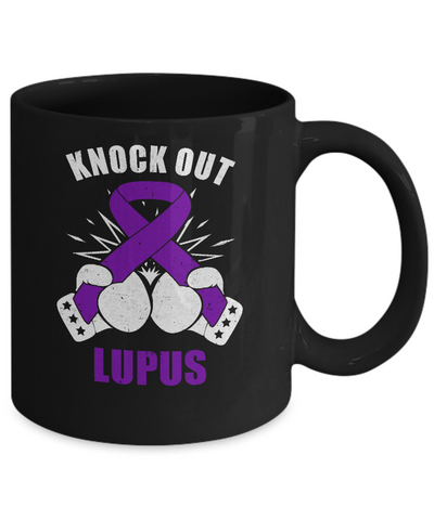Boxing knock out Lupus Awareness Support Mug Coffee Mug | Teecentury.com