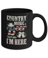 Country Music And Beer That's Why I'm Here Mug Coffee Mug | Teecentury.com