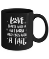 Love Starts With A Wet Nose Dog Puppy Love Mug Coffee Mug | Teecentury.com
