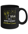 I Wish For A World Without Childhood Cancer Awareness Mug Coffee Mug | Teecentury.com