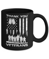 Veteran Thank You Veterans American Flag Mug Coffee Mug | Teecentury.com