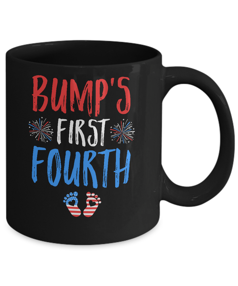 4th Of July Pregnancy Announcement Bump's First Fourth Mug Coffee Mug | Teecentury.com
