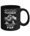 Love More Than Farmer Being A Pop Fathers Day Mug Coffee Mug | Teecentury.com