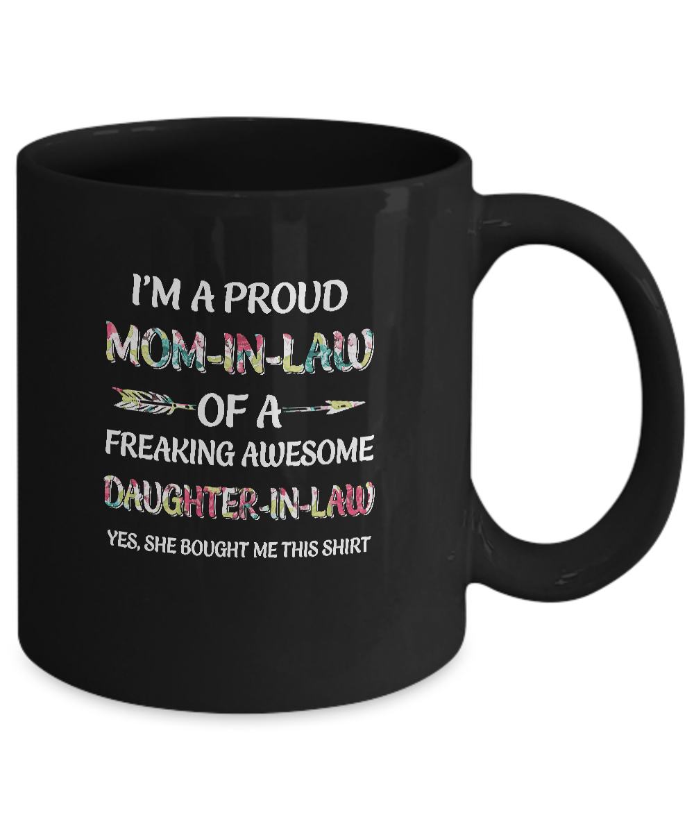 Proud Mom-In-Law Mother's Day Gift From A Daughter-In-Law Mug Coffee Mug | Teecentury.com