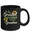 My Greatest Blessings Call Me Grandma Sunflower Gifts Mug Coffee Mug | Teecentury.com