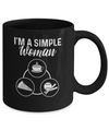 I'm A Simple Woman Coffee Pizza Softball Mug Coffee Mug | Teecentury.com