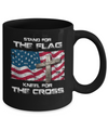 Stand For The Flag Kneel For The Cross Mug Coffee Mug | Teecentury.com