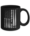 American Flag Vintage Baseball Dad Father's Day Mug Coffee Mug | Teecentury.com