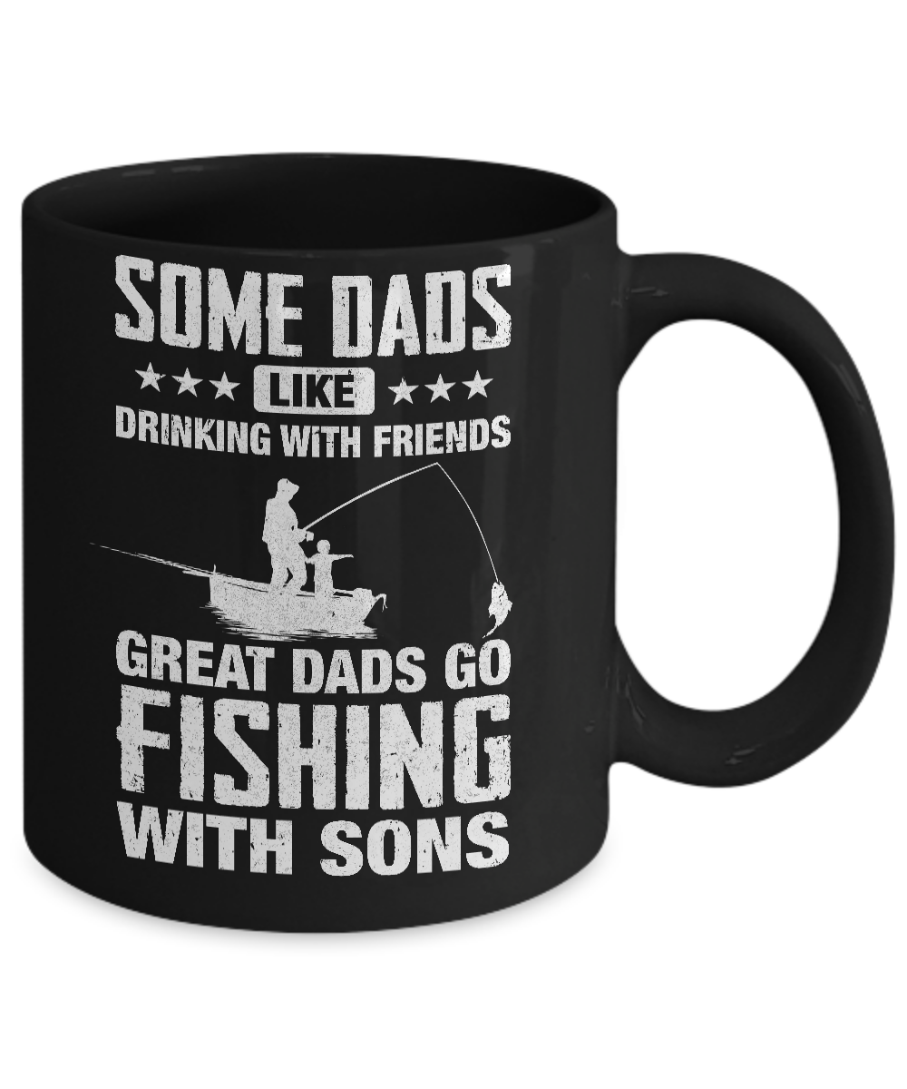 Great Dad Go Fishing With Sons Father Day Gift Mug 11oz 