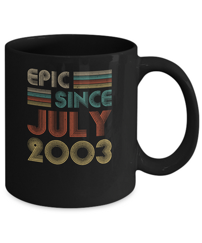 Epic Since July 2003 Vintage 19th Birthday Gifts Mug Coffee Mug | Teecentury.com