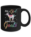 Just A Girl Who Loves Goats Cute Goat Lover Mug Coffee Mug | Teecentury.com