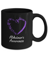 Butterfly Believe Alzheimer's Awareness Ribbon Gifts Mug Coffee Mug | Teecentury.com