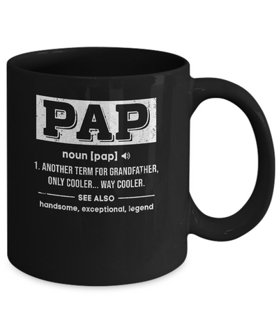 Pap Gifts Grandpa Definition Fathers Day Mug Coffee Mug | Teecentury.com