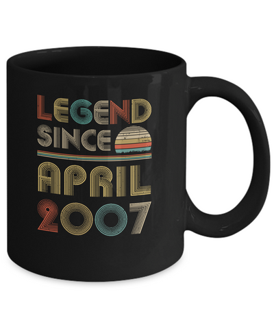 Legend Since April 2007 Vintage 15th Birthday Gifts Mug Coffee Mug | Teecentury.com