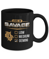 Level Of Savage Gemini Mug Coffee Mug | Teecentury.com