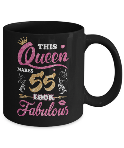 This Queen Makes 55 Look Fabulous 1967 55th Birthday Mug Coffee Mug | Teecentury.com