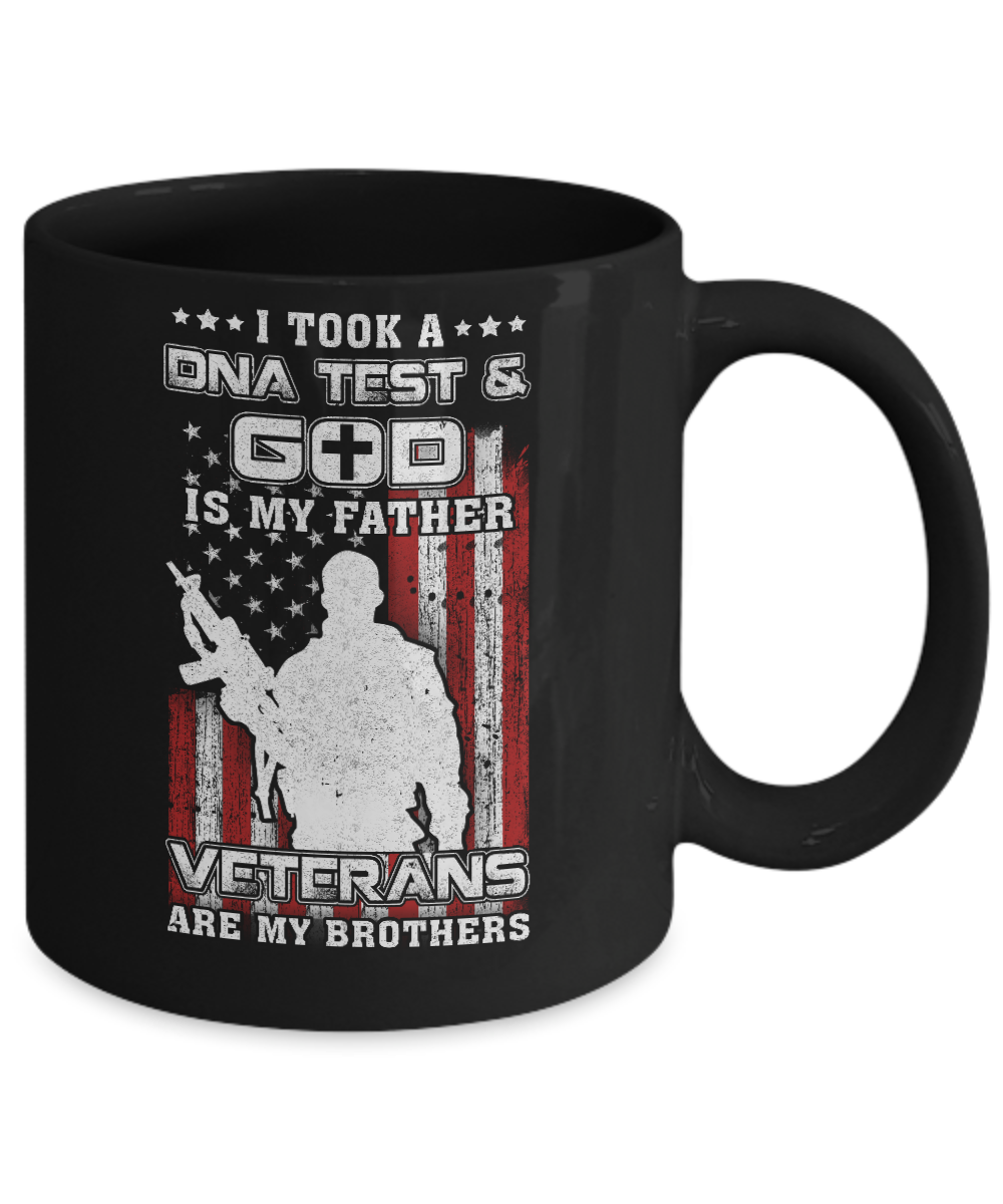 I Took A Dna Test God Is My Father Veterans Brothers Mug Coffee Mug | Teecentury.com
