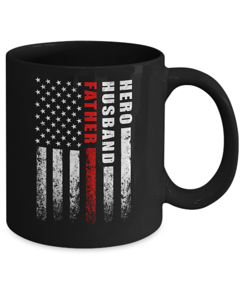 Fireman Firefighter Husband Dad Hero Fathers Day Gift Mug Coffee Mug | Teecentury.com