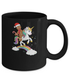Gingerbread Man Riding A Unicorn Christmas Xmas Gift Mug Coffee Mug | Teecentury.com