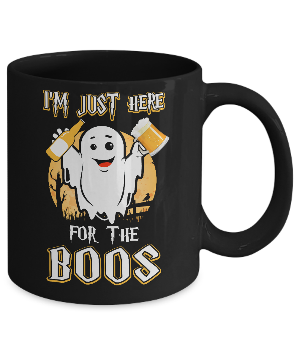 I'm Just Here For The Boos Halloween Beer Mug Coffee Mug | Teecentury.com