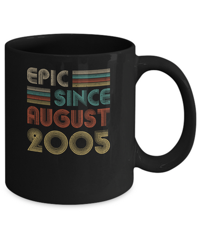 Epic Since August 2005 Vintage 17th Birthday Gifts Mug Coffee Mug | Teecentury.com