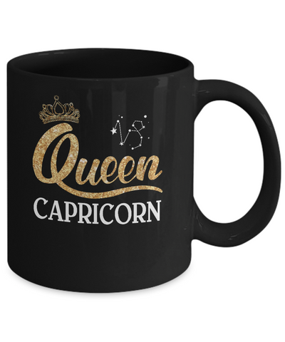 Queen Capricorn Zodiac December January Birthday Gift Mug Coffee Mug | Teecentury.com