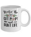 Rockin' The Cat Mom And Aunt Life Mother's Day Gift Mug Coffee Mug | Teecentury.com