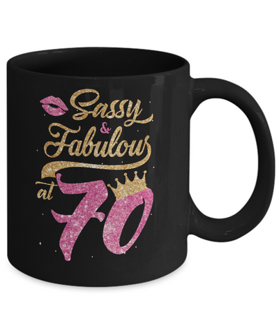 Sassy And Fabulous At 70th 1952 Birthday Gift Mug Coffee Mug | Teecentury.com