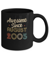 Awesome Since August 2005 Vintage 17th Birthday Gifts Mug Coffee Mug | Teecentury.com