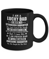 Lucky Dad Have A Stubborn Daughter Was Born In April Mug Coffee Mug | Teecentury.com