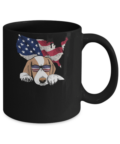 Funny Patriot Beagle Dog 4Th Of July American Flag Mug Coffee Mug | Teecentury.com