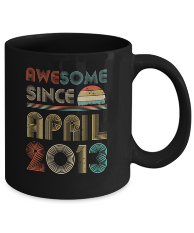 Awesome Since April 2013 Vintage 9th Birthday Gifts Mug Coffee Mug | Teecentury.com