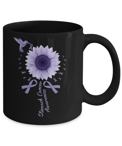 Hummingbird Sunflower Periwinkle Stomach Cancer Awareness Mug Coffee Mug | Teecentury.com