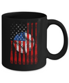 American Flag Vintage Baseball Mug Coffee Mug | Teecentury.com